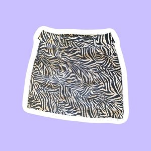 Wild Fable Zebra Print Mini Skirt